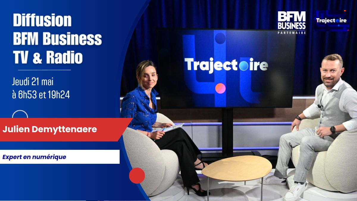 Diffusion Wallsweb sur BFM Business Trajectoire avec Julien Demyttenaere