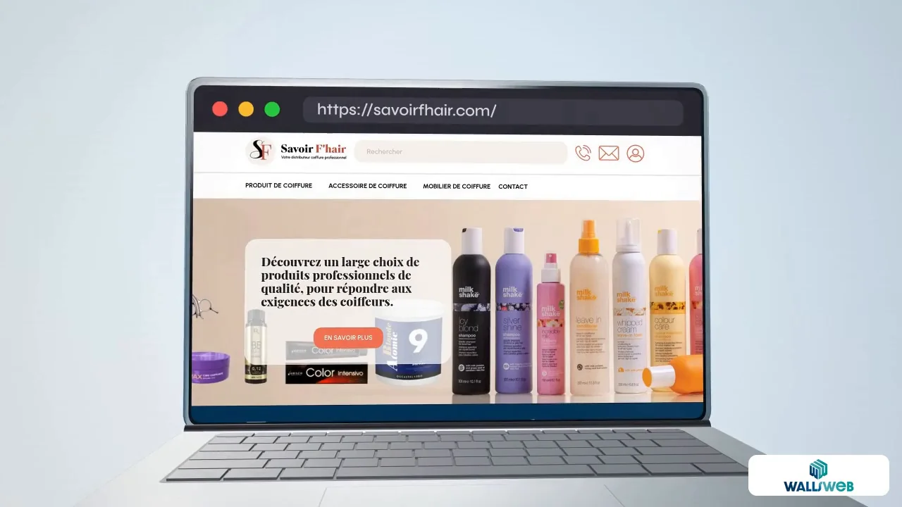 Savoir F’Hair — boutique en ligne pour les professionnels de la coiffure